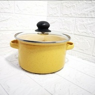 Panci Enamel Zuko 22cm Yellow High Quality Premium Panci