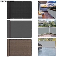 EUCALYTUSS Balcony Shade Cloth, Waterproof 3/5/6M Sun Shading Sails, Multi-functional Fence Patio Pr