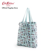 Cath Kidston กระเป๋าสำหรับผู้หญิง Foldaway Tote ลาย Cats Pyjamas สี Blue