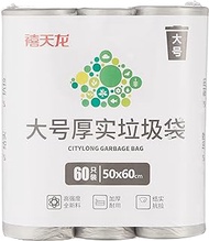 Citylife W-8557 Rubbish Bag L(60pcs) 50 * 60cm, Transparent Black