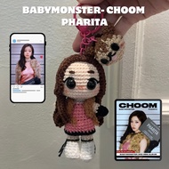 BABYMONSTER PHARITA/ BABYMONSTER CROCHET DOLL/ PHARITA CROCHET DOLL/ BAEMON/ BABYMONSTER CHOOM PHOTO