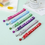 New Style 1.0 Footprint Patch Collar Small Dog Cat Collar Pet Bell Collar