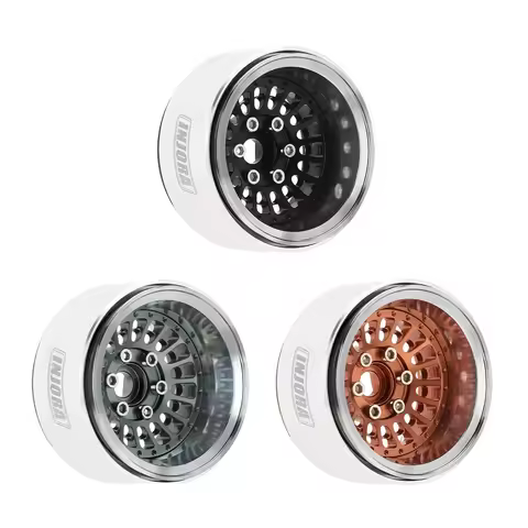 Aluminum Turbine 1.9" Beadlock Wheel Rim Offset -10mm for 1/10 RC Crawler SCX10 Pro TRX4 VS4-10 Gen8