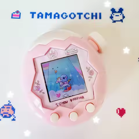 Colorful Tamagotchi Paradise Replacement Shell Glittery Colorful Custom Spray Painted Replacement Ca