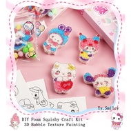 YY.DIY Foam Squishy Craft Kit – 3D Bubble Texture Painting/Kids Art and Craft