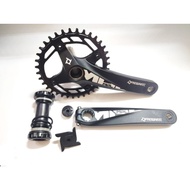 PROWHEEL MPL Hollowtech Bicycle Crankset | 36T Single Speed MTB Mountain Bike Crank