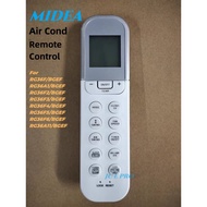 MIDEA Air Cond Remote Control RG36F/BGEF RG36A1/BGEF RG36F2/BGEF RG36F3/BGEF RG36F4/BGEF RG36F5/BGEF