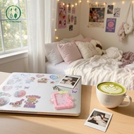 [Chicnest] 3 Inch Kpop Photo Card Holder Acrylic Fruit Wings Transparent Card Protector Portable Han