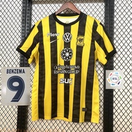 Fan Issue 25/26 Al-Ittihad Club Jeddah Home Jersey BENZEMA SULEIMAN Short Sleeve Football Shirt