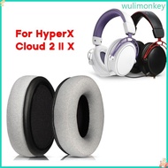 WU Soft Earpads for HyperX Cloud 2 II X Headset Ear Pads Memory Sponge Ear Cushion