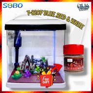 SOBO FISH AQUARIUM T-290F/T-820F FISH TANK (PUMP, FILTER, LED LIGHT) FREE FISH FOOD