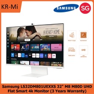 Samsung LS32DM801UEXXS 32" M8 M80D UHD Flat Smart 4k Monitor (3 Years Warranty)