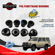 SUPERPRO SPF3596HK Black Leaf Spring Shackle Bush Kit Rear (TOYOTA LC76 LC78 LC79 07-ON)