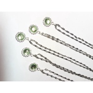 Birthstone Necklace 12 Months Birthstone Charm Pendant August Necklace