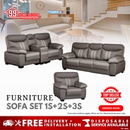 99 HOME : SF402 - 1S+2S+3S/2S+3S Sofa set Living Room Sofa Set Covered by Casa Leather