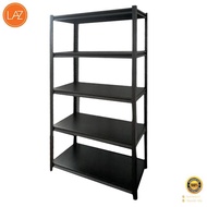 ชั้นวางของอเนกประสงค์พื้นเหล็กพ่นสี 5 ชั้น Rocco KASSA HOME รุ่น PGBSZ-5L ขนาด 90x40x180 ซม. สีเทา  