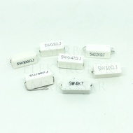5watt Stone Chalk Resistor 0.47R 0.5R 4.7R 10R 100R 4.7K 22K