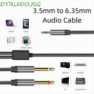 DYRUIDOJSG 3.5mm To 2 6.35mm Audio Cable, Dual Channel 2 in 1 3.5mm To 6.35mm Audio Splitter Cable, 