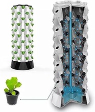 Hydroponic Growing Kits 80-Holes Hydroponics Tower ｜ Dindoor Hydroponics Growing Kit With Hydrating Pump ｜ Aeroponics Growing Kit For Herbs, Fruits And Vegetables