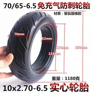 Tayar Kalis Letupan 10 Inci 10x2.70-6.5 Tidak Perlu Kembung Tayar Anti Tusukan Dalam dan Luar 70/65-