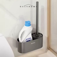ECOCO Hardware Aluminum Toilet Brush - Aluminum Bathroom Brush Wall Mounted Toilet Brush/ Elegant To