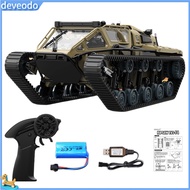 deveodo Remote Control Car Toy High-strength Rc Car 2.4ghz Rc Tank with Led Light Rechargeable Off-r