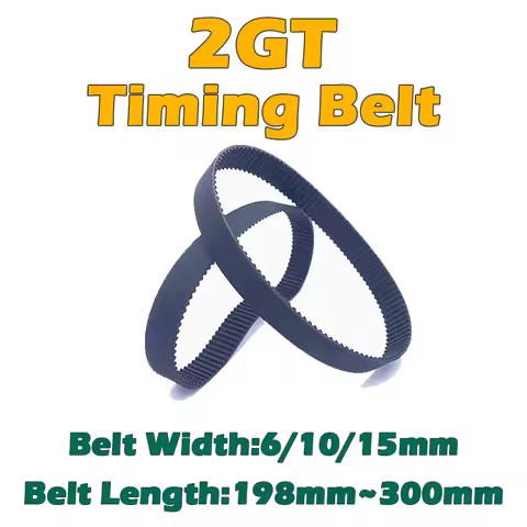 2GT Rubber Timing Belt Length 198 200 210 218 220 230 240 250 258 260 268 270 280 288 290 292 294 29