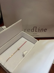 Redline Pure 0.10克拉圓形鑽石玫瑰金半繩半鏈手鍊(二手)
