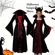 Halloween Costume for Girl Bell Sleeves Vampire Dress Cosplay Party Kids Witch Costume