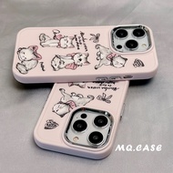 Case for iPhone 14 Pro Max Apple Phone Case 12 Suitable for iPhone 14 13 Cute Cat Girl Pink Graffiti Phone Case Soft