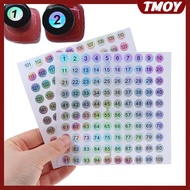 TMOY Waterproof Number 1-200 Laser Labels Stiers Nail Polish Lipsti Number Tags