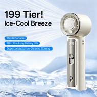 Mini handheld cooling fan with 199 speed and icy cooling fan USB rechargeable