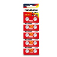 Vỉ 10 Pin cúc áo Panasonic AG10 / LR54 / LR1130 / L1131 / 389A Alkaline cho đồng hồ thiết bị đi