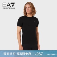 阿玛尼EMPORIO ARMANI男装EA7男士运动小徽标T恤礼物送老公