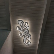 手工製作的木製 Gecon 天花板吊燈 Led 燈，用於毛利風格裝飾