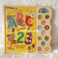 11 buttons song book - ABC and 123 - board book + sound book