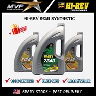 Hi-Rev Semi Synthetic Car Engine Oil 5w30 10w40 15w50 Made In Malaysia Suitable For All Cars ** Ready Stock **