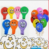 ! JUMBO BALLOONS (2.8gr) SMILE LATEX BALLOONS JUMBO EMOTICON BALLOONS MIXED COLOR BALLOONS/