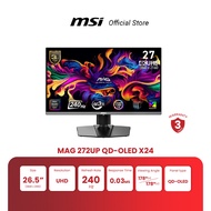 MSI Monitor MAG 272UP QD-OLED X24 | 26.5" | QD-OLED | UHD | 0.03 ms | 240Hz (จอคอมพิวเตอร์) [Pre-Ord