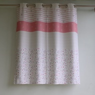 GlobalHouse DAVINCI Printed Window Curtain DM-BK105-PT036-2 KID Size 150x160cm.pink Good Quality Pro