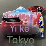 【Shipment within 24 hours‌】 Japan Tokyo Creative Landmark Building Kimono Lady Travel Souvenir Decor