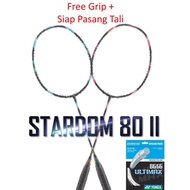 Apacs Stardom 80 II (4U) (Siap Pasang Tali 4-Knot &amp; Foc Grip) Original Badminton Racket Series