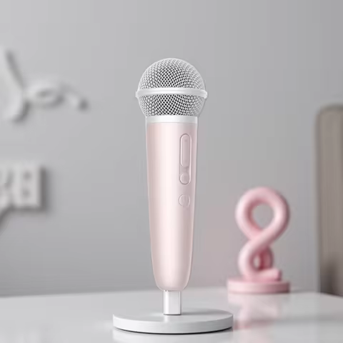 Sing & Record microphone with Earphone Feedback, karaoke Mic Works with Spotify, Smule, YouTube,Appl