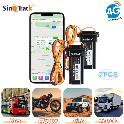2Units Mini 4G Tracker ST-901L Waterproof Builtin Battery GPS for SUV Truck Bus Car Anti-Theft With 