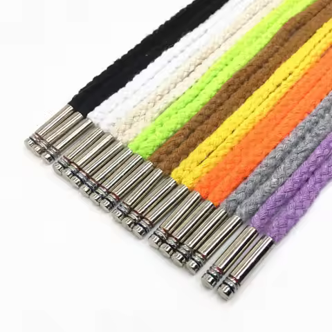 6mm Eight Strand Polyester Cotton Rope For Sports Pants Waist rope, Clothing Drawstring, Dress Waist