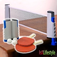 [Play at Home] IsALifestyle Ping Pong Set Table Tennis Rack Portable Free Expansion 150cm/170cm Ping