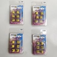 Original Roller Racing 1set 6pcs Teflon Brass Mio Sporty Smile Soul J GT X-Ride Fino Nouvo 110 115 k