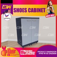 PP Grey Shoes Cabinet / Water Proof Cabinet / Shoes Rack / Rak Kasut / Shoes Cabinet / Shoes Storage