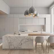 Italian Slate Island Table Nordic Bar Table Household Retractable Bar Table Middle Island Table Oper