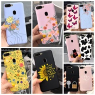 Soft Case OPPO A3S A5S A12 A12e Phone Casing Fashion Flower Painted Back Cover OPPOAx5s A7 2018 A 3S